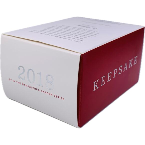 Hallmark BATHING BLUE JAYS‎ Keepsake Ornament #5 Marjolein's Garden Series 2018 - Picture 9 of 11